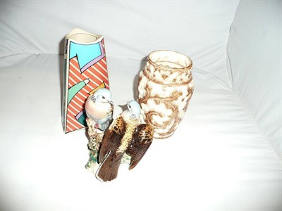 Lot 4 - Beswick turtle dove group, a vase and another