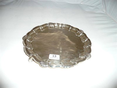 Lot 13 - Circular silver salver