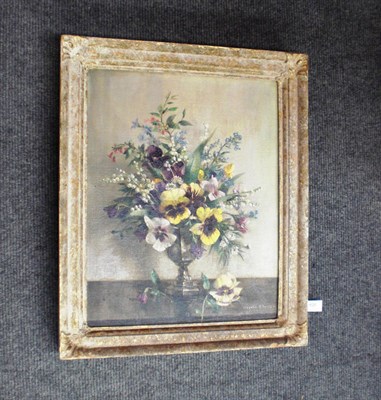 Lot 920 - Vernon de Beauvoir Ward (1905-1985) Still Life of Pansies and Lily of the Valley in a Vase...