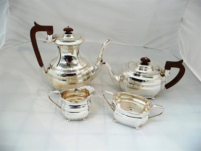 Lot 28 - Silver four piece tea and coffee service