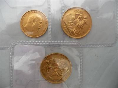 Lot 173 - Two sovereigns and a half sovereign