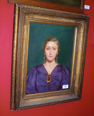 Lot 938 - Arthur Bentley Connor (ex.1903-1918) Portrait of Joan Appleton (Mrs Douglas Grant), half...