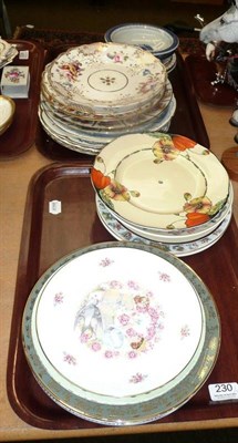 Lot 230 - Derby plate - Crest of Viners of Studley and a quantity of other plates