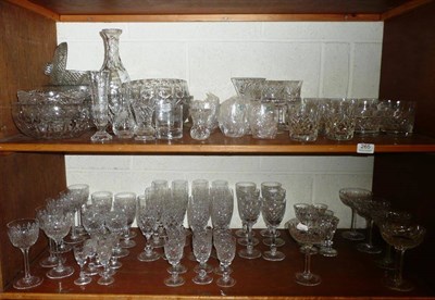 Lot 265 - A quantity of cut and moulded domestic glass