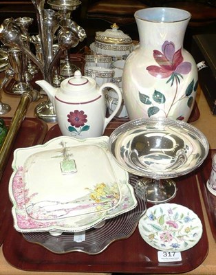 Lot 317 - Late 19th century silver tazza, Royal Winton tureen and cover etc