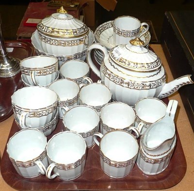 Lot 318 - A 19th century gilt-decorated part tea/coffee service