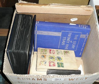 Lot 361 - Quantity of cigarette cards, photo album, books etc