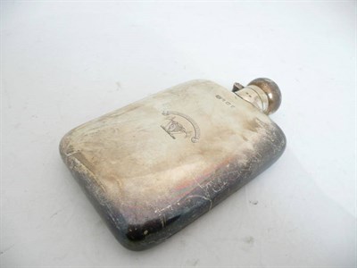 Lot 380 - Silver spirit flask