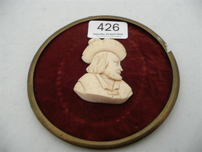 Lot 426 - An ivory bas relief of Otto IV