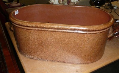 Lot 453 - A large Doulton Lambeth salt glaze planter