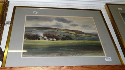 Lot 483 - J Barrie Haste, framed watercolour of a dales scene