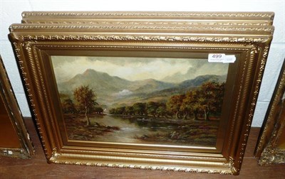 Lot 499 - Pair of oil paintings by Sidney Yates Johnson 'Silver Strand, Loch Katrine' and 'Ben Nevis'