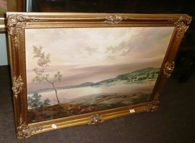 Lot 507 - Prudence Turner, loch scene, oil on canvas