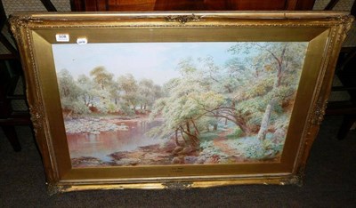 Lot 508 - Gilt-framed watercolour 'Low Wood' by H B Wimbush