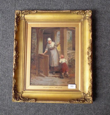 Lot 969 - Alexander Rosell (1859-1922) "You Can't Catch Me" Signed, inscribed on the original frame, oil...