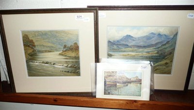 Lot 524 - Two Ernest Hill originals and five Ernest hill cards