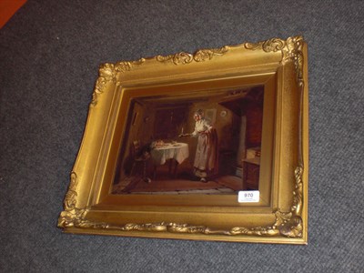 Lot 970 - Alexander Rosell (1859-1922) "Tired Out" Signed, inscribed on the original frame, oil on...