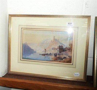 Lot 537 - Watercolour of an Italian scene, signed T L Rowbotham