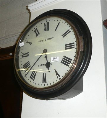 Lot 561 - Fusee wall clock signed Joseph Gaunt