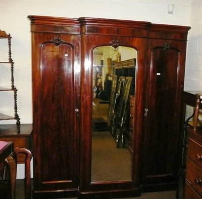 Lot 570 - Mahogany Victorian wardrobe