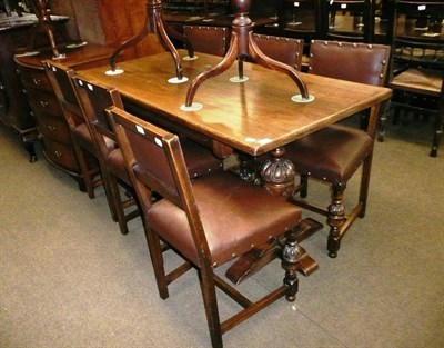 Lot 591 - Bevan & Funnell table and six chairs