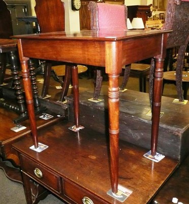 Lot 602 - A 19th century mahogany side table