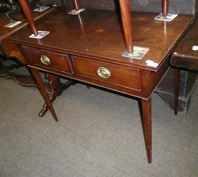 Lot 603 - Georgian mahogany side table