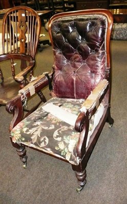 Lot 632 - Victorian armchair