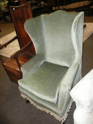 Lot 635 - Wing armchair