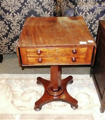 Lot 657 - A mahogany Pembroke work table