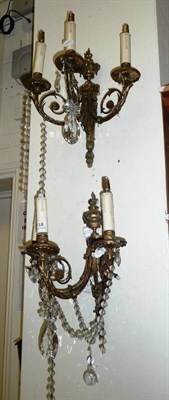 Lot 718 - Pair of wall sconces