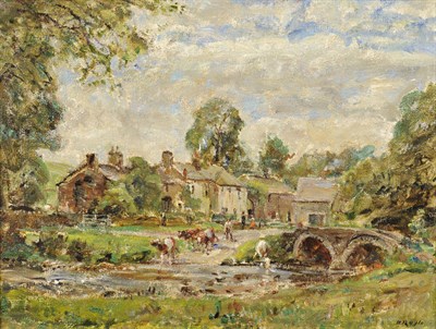 Lot 1001 - Herbert Royle (1870-1958) "Wycoller, near Colne" Signed, extensively inscribed on an exhibition...