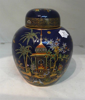 Lot 21 - A Carlton Ware ginger jar and cover, pattern no 2882