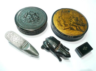 Lot 59 - Five various snuff boxes