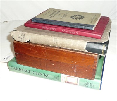 Lot 123 - Allix 'Carriage Clocks' 1974 d.w., Cescinsky 'Clockmakers' 1938 d.w., Rolls Royce handbook, one...