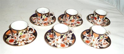 Lot 137 - Six Royal Crown Derby coffee cans and saucers