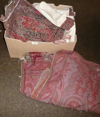 Lot 160 - Linen and Paisley covers