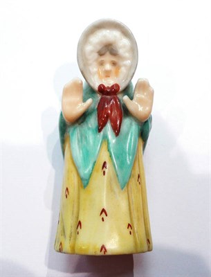 Lot 168 - Royal Worcester candle extinguisher 'Granny Snow'