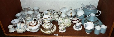 Lot 209 - Two shelves of 'tea for two' sets