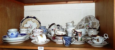 Lot 230 - Collection of cups and saucers including Rockingham