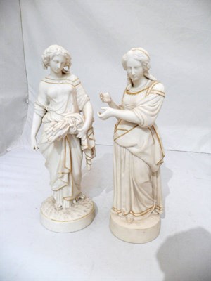 Lot 295 - Pair of Goss Parian figures