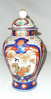 Lot 306 - Japanese Imari vase and cover