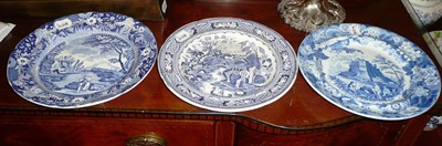 Lot 377 - Leeds plate, Don plate and a Brameld plate