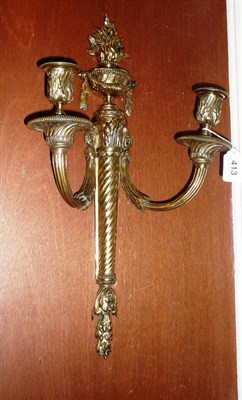 Lot 413 - Two branch wall light