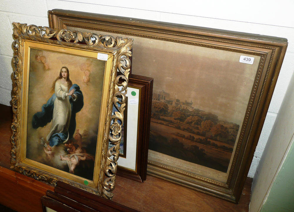 Lot 439 Engraving South west view of Lancaster