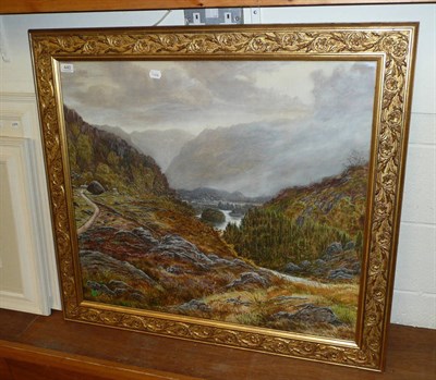 Lot 440 - Watercolour by WP Hollyer depicting the Boden Stone and Derwent Water