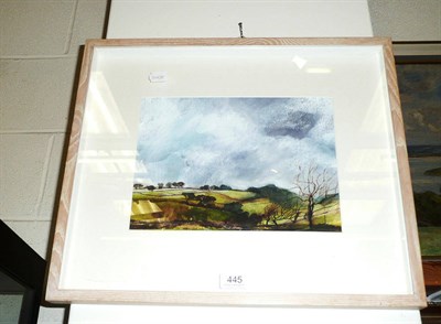 Lot 445 - Watercolour and ink by Katherine Holmes "Looking towards Windy Pike, Summer"