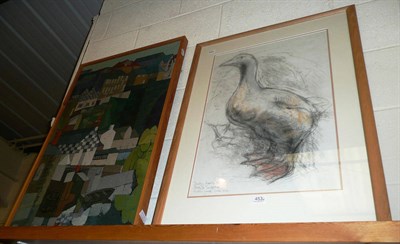 Lot 453 - Cap Shirley Fraser - Study for a sculpture, Emden Goose, signed and inscribed, three framed...