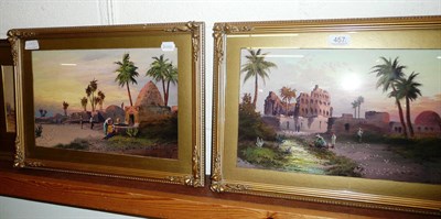 Lot 457 - Eastern scenes, watercolours