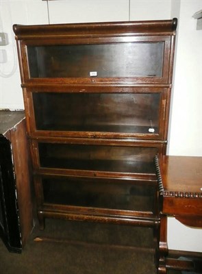 Lot 484 - Oak Globe Wernicke style bookcase